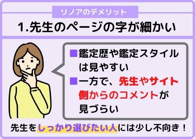 先生の紹介文の字が細かい